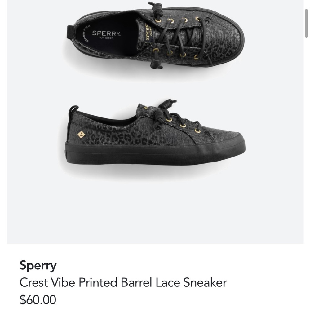 Sperry never worn size 8 black